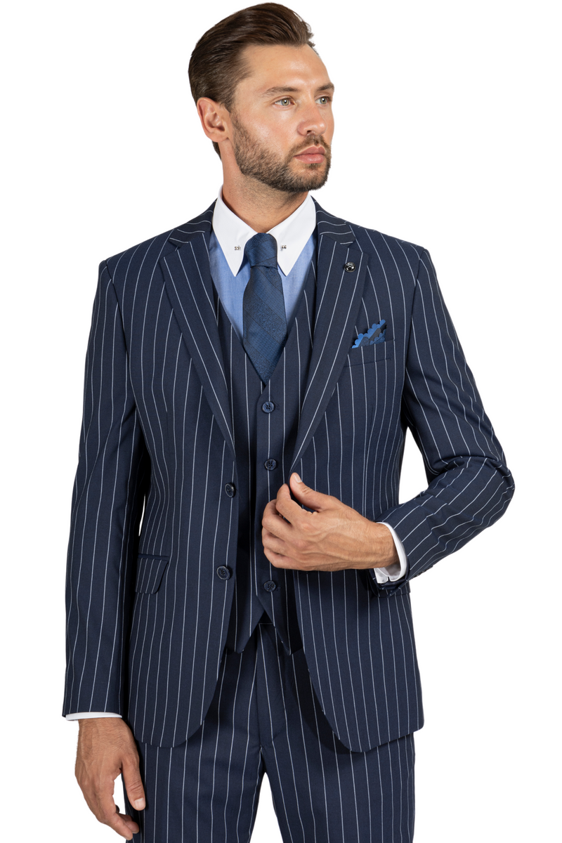 【sacai23ss】Chalk stripe coat Chalk Stripe x Rip Stop Jacket – La Garçonne