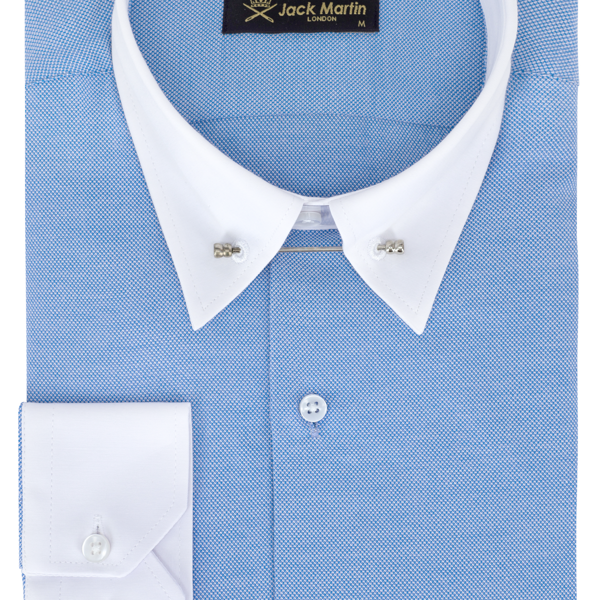ADAM - Dark Blue Oxford Pin Collar Shirt