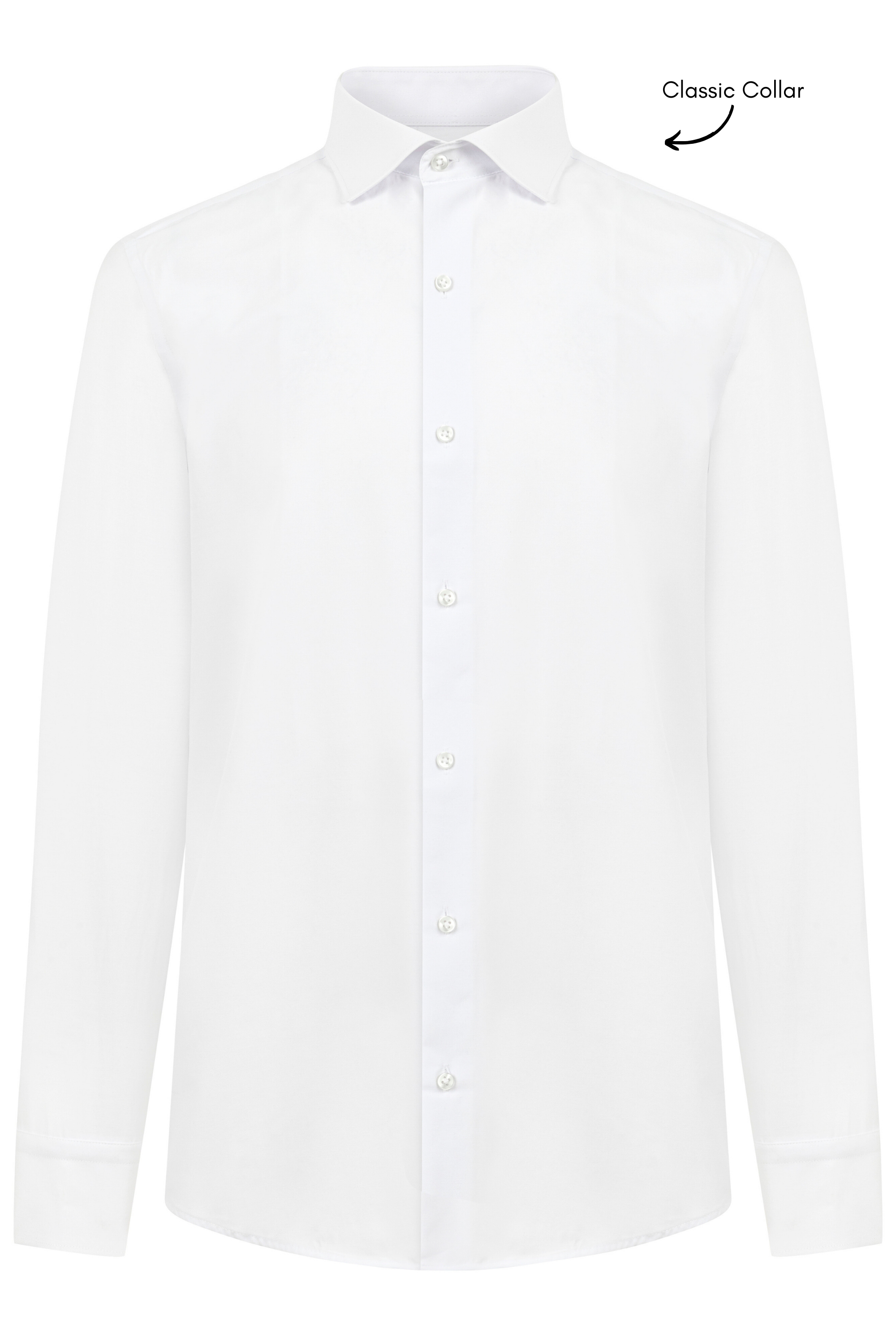 GEORGE - White Formal Slim Fit Shirt with Cufflinks - Jack Martin