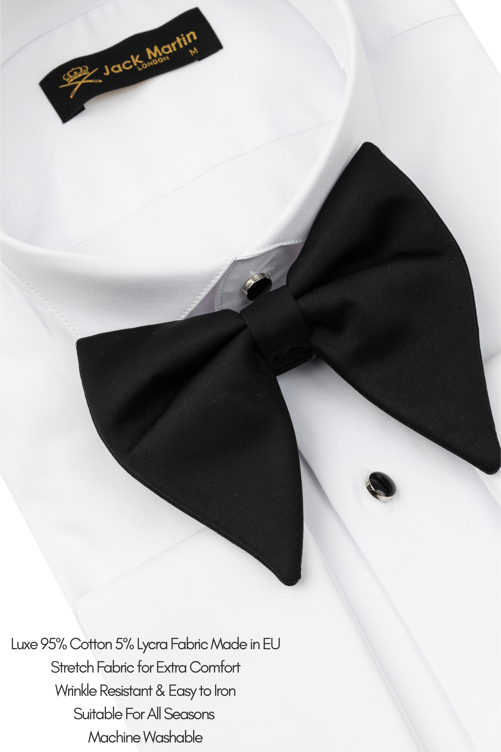 ALEXANDER - White Wing Collar Dress Shirt - Jack Martin