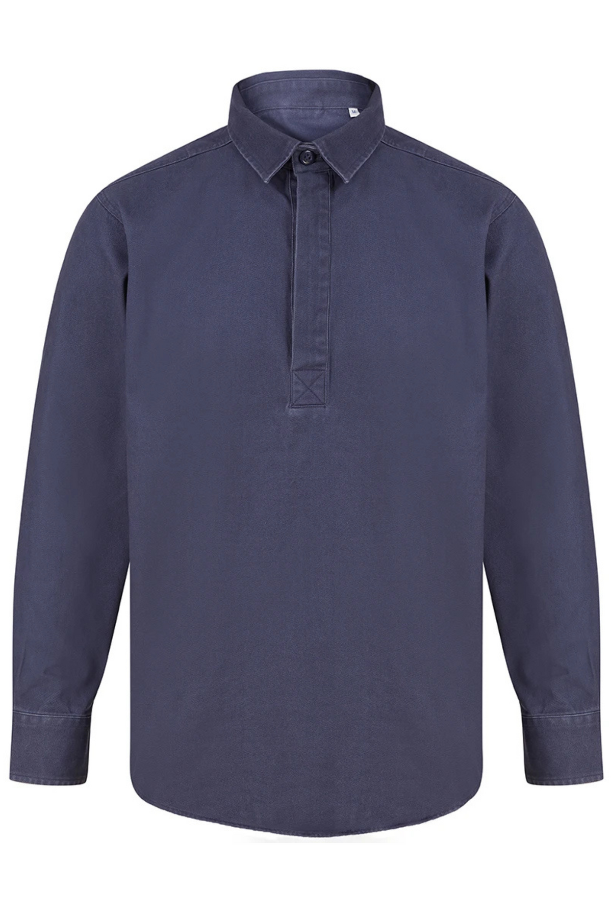 Washed Navy Twill Popover Shirt - Jack Martin