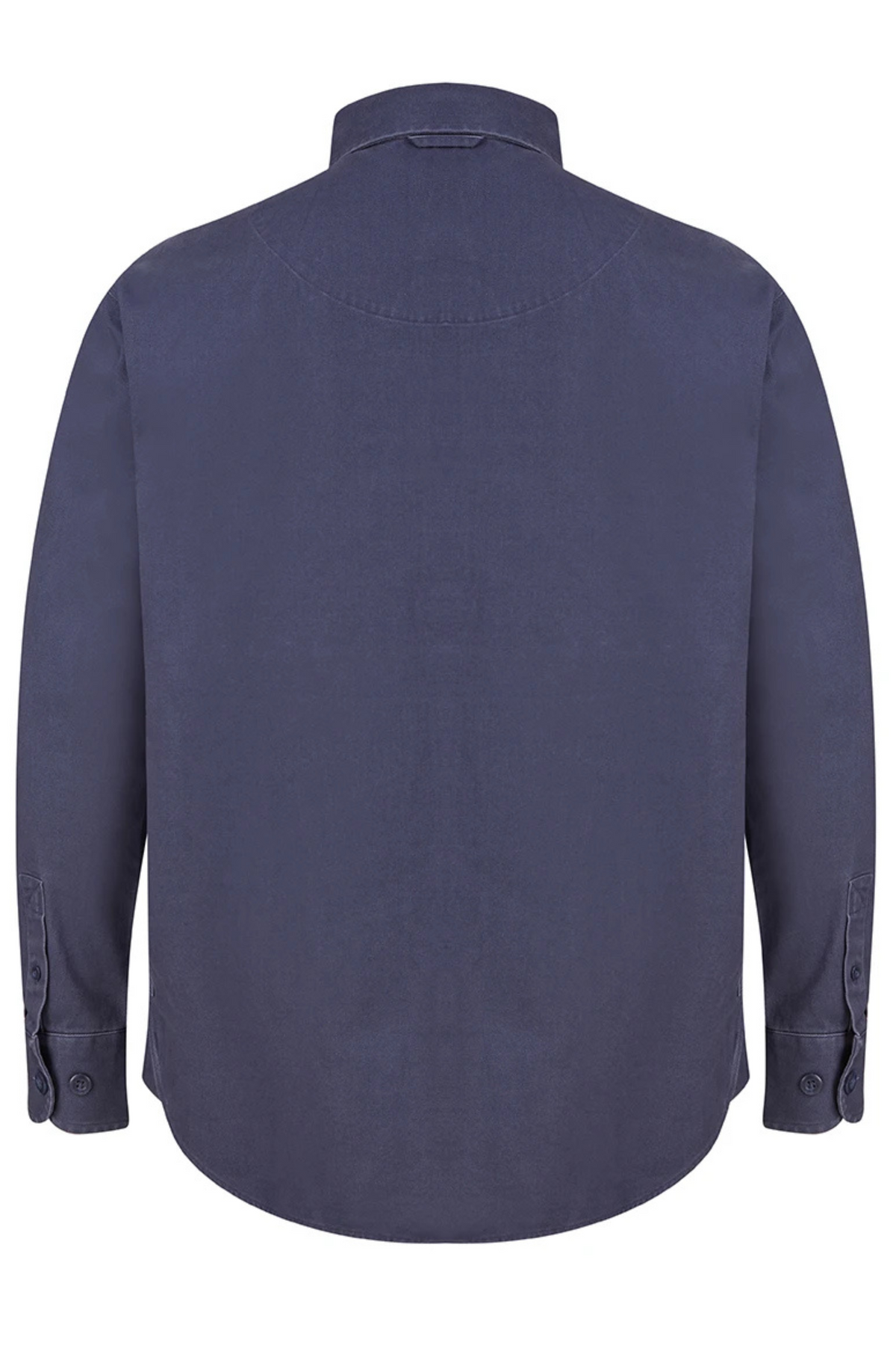 Washed Navy Twill Popover Shirt - Jack Martin