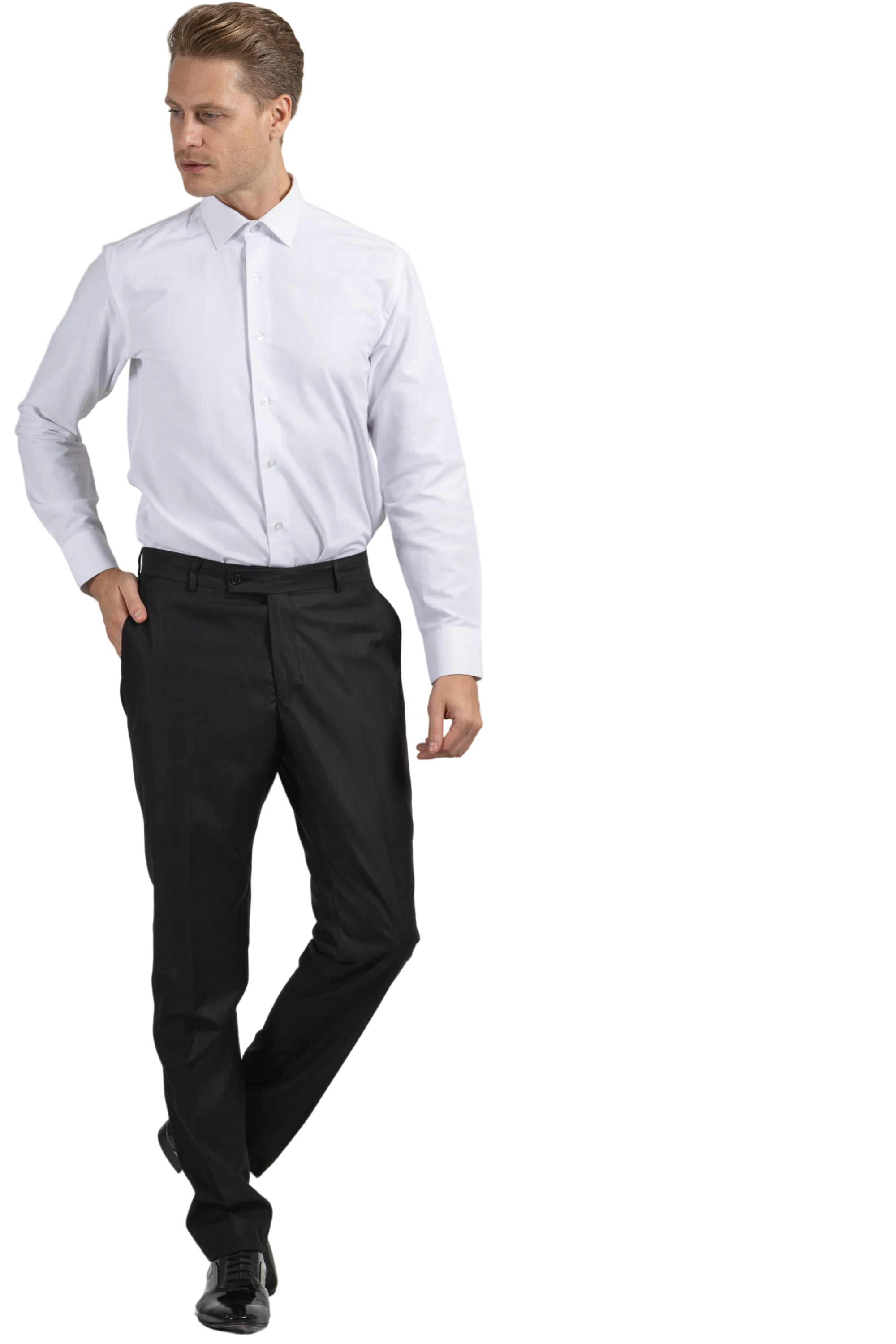 GEORGE - White Formal Slim Fit Shirt with Cufflinks - Jack Martin