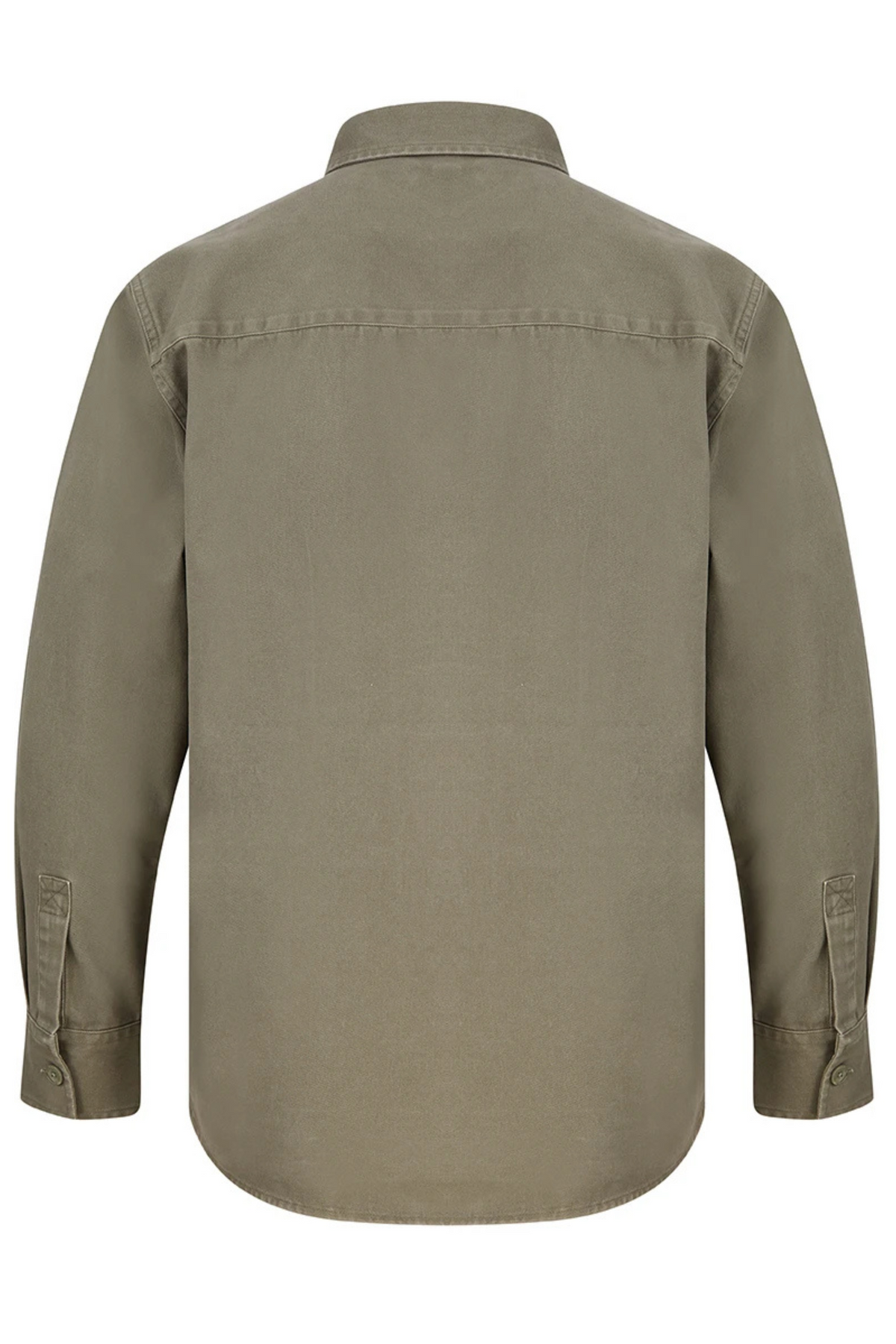 Khaki Twill Overshirt - Jack Martin