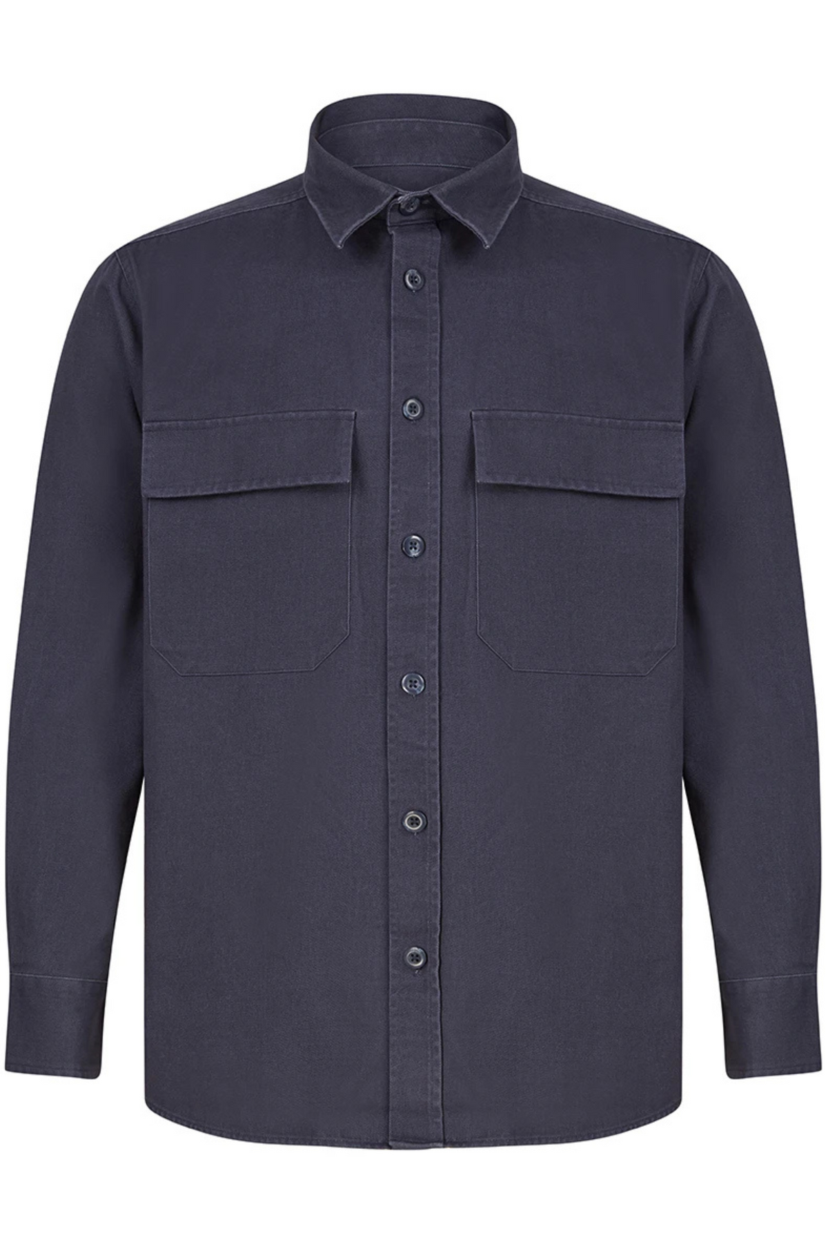 Navy Twill Overshirt - Jack Martin