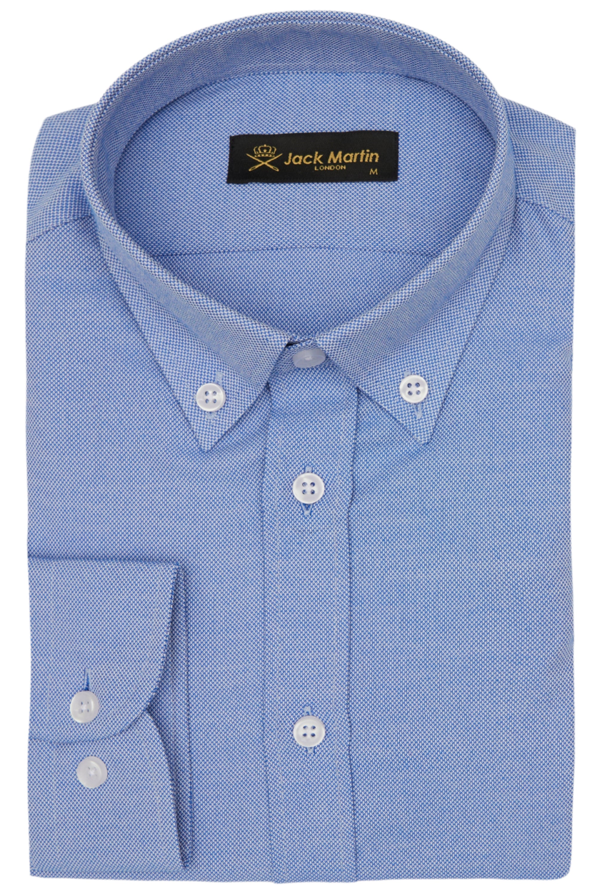 HUGO - Blue Oxford Button Down Casual Shirt - Jack Martin