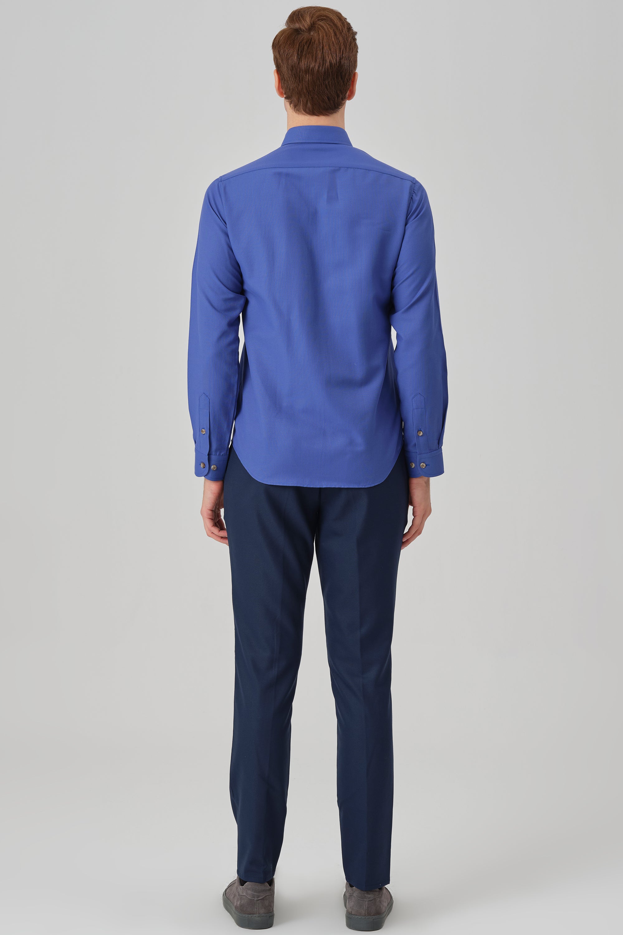 HUGO - Dark Blue Oxford Button Down Casual Shirt - Jack Martin
