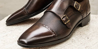 Men's Monk Strap Shoes, Single & Double
