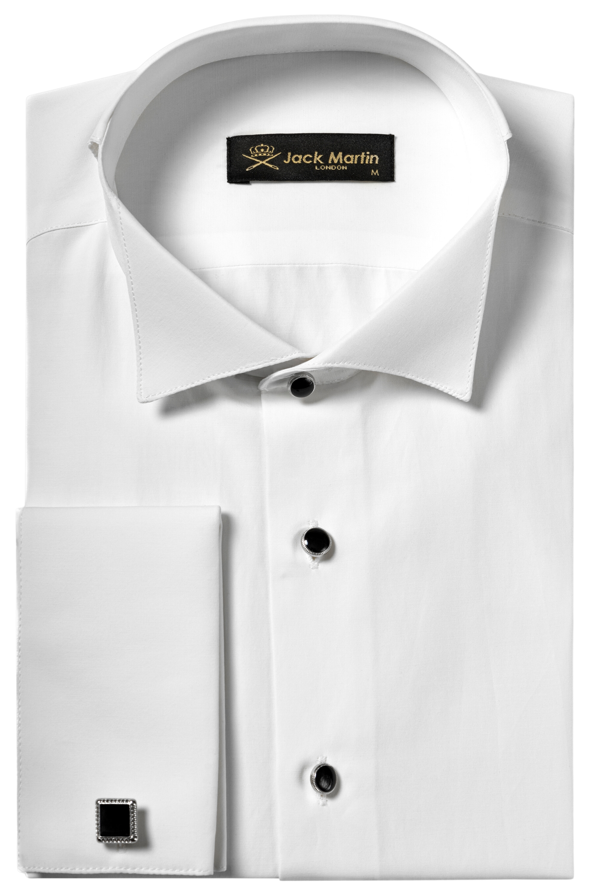 White Wing Collar Double Cuff Dress Shirt White Wing Collar Double Cuff Dress Shirt