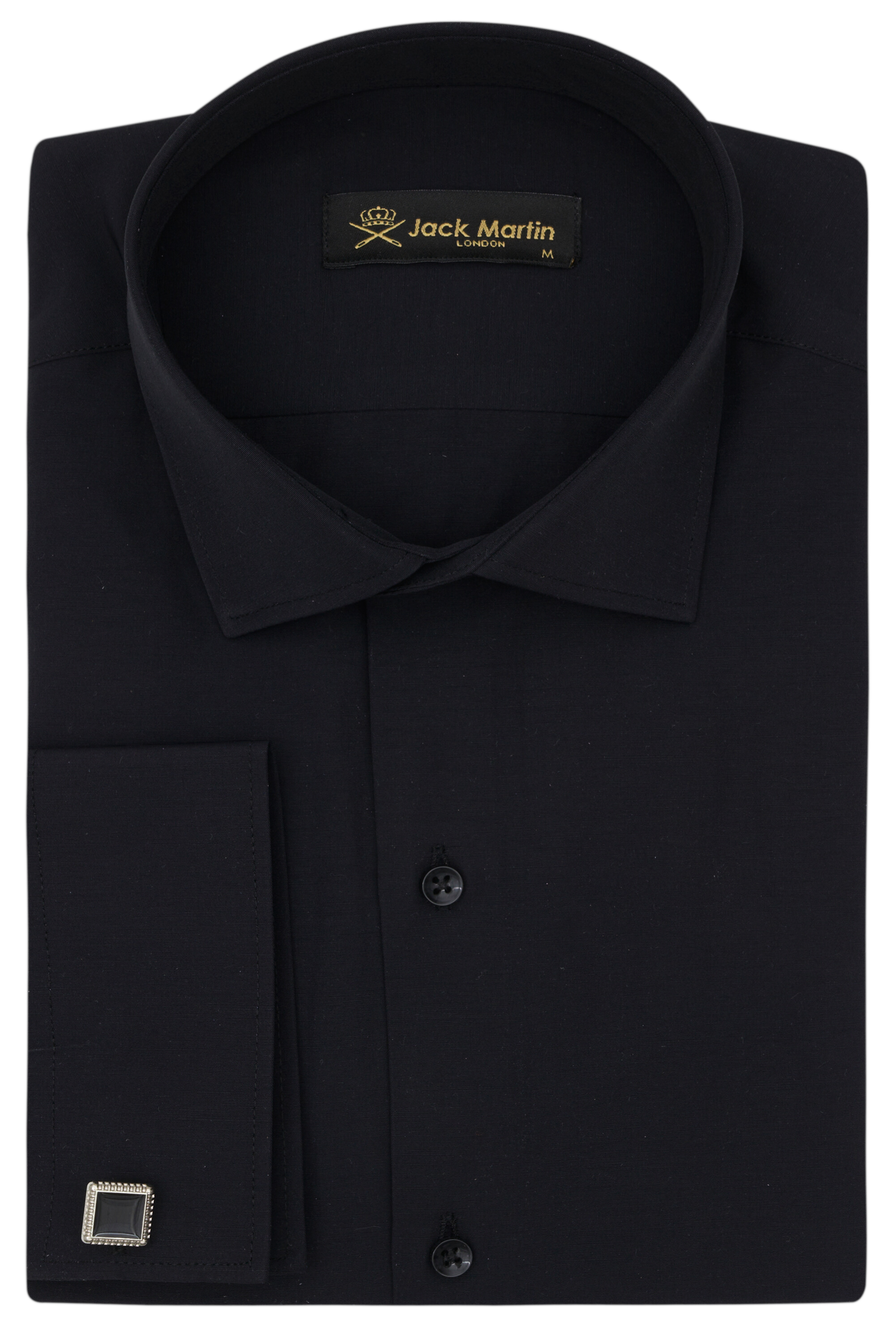 GEORGE - Black Formal Slim Fit Shirt Cufflinks | Jack Martin GEORGE - Black Formal Slim Fit Shirt Cufflinks | Jack Martin