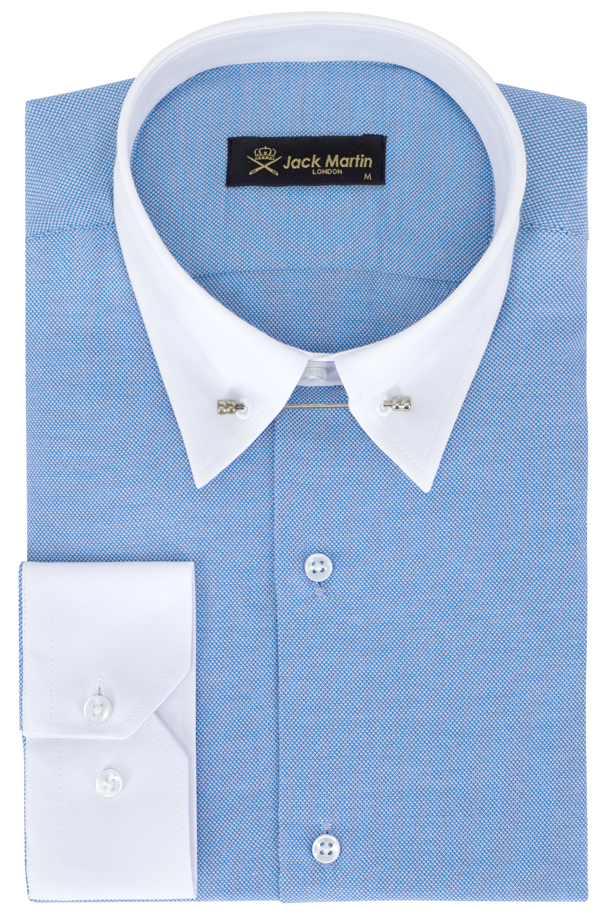 ADAM - Dark Blue Oxford Pin Collar Shirt | Jack Martin ADAM - Dark Blue Oxford Pin Collar Shirt | Jack Martin