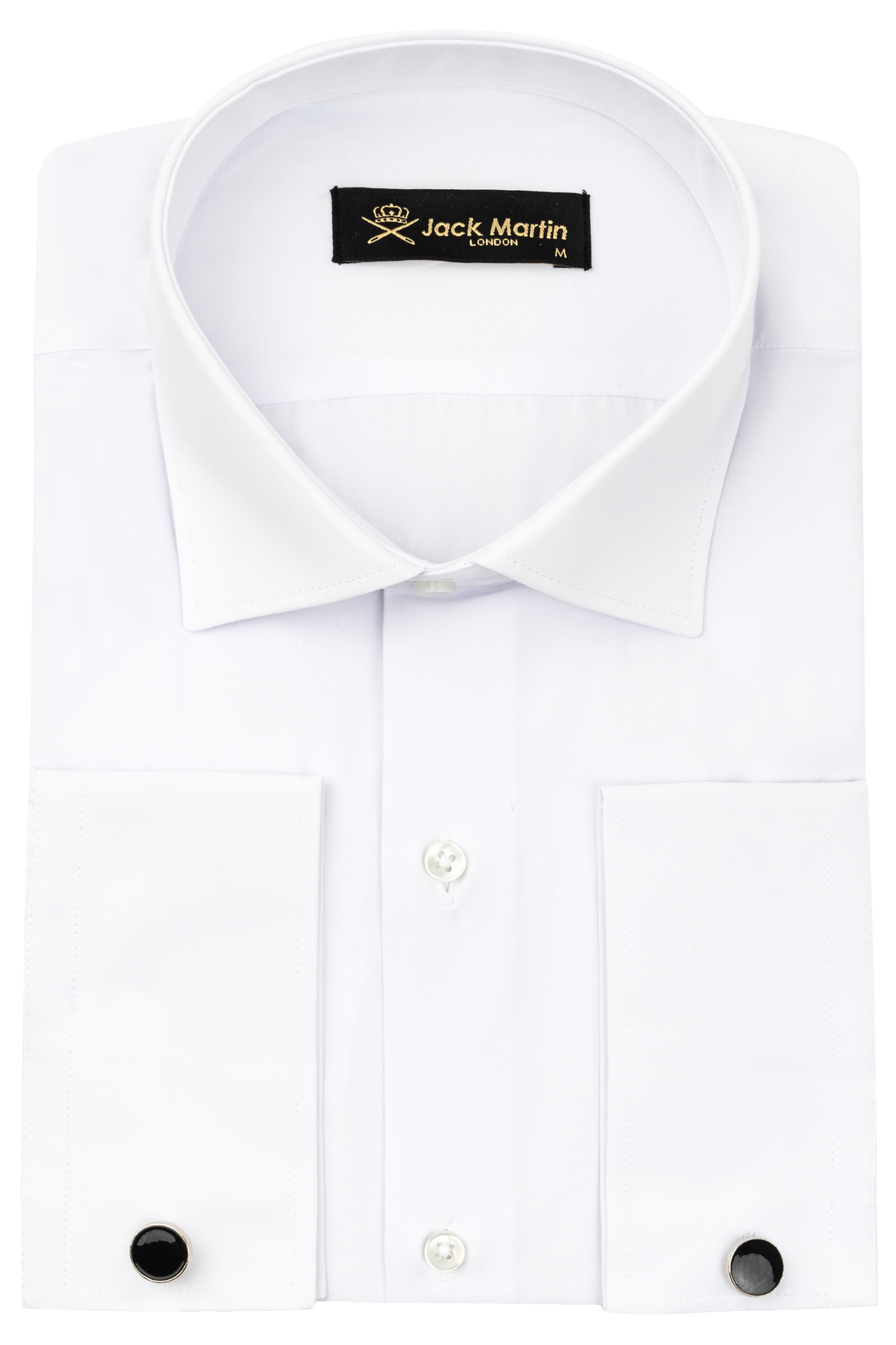 GEORGE - White Formal Slim Fit Shirt Cufflinks