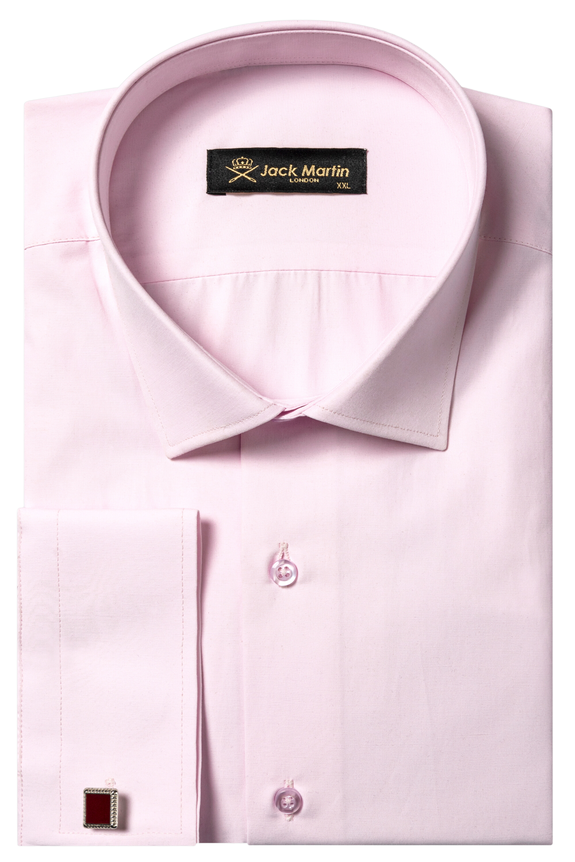 GEORGE - Pink Formal Slim Fit Shirt with Cufflinks GEORGE - Pink Formal Slim Fit Shirt with Cufflinks