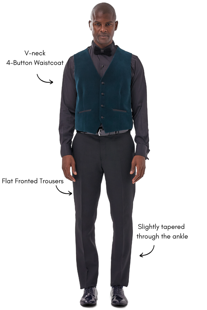 GABRIEL - Emerald Green Velvet 3 Piece Suit & Tuxedo - Jack Martin