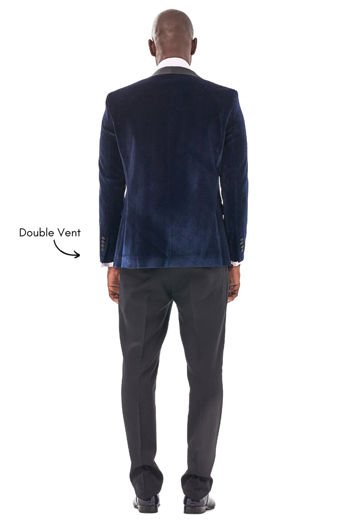 GABRIEL - Midnight Blue Velvet 3 Piece Suit & Tuxedo - Jack Martin