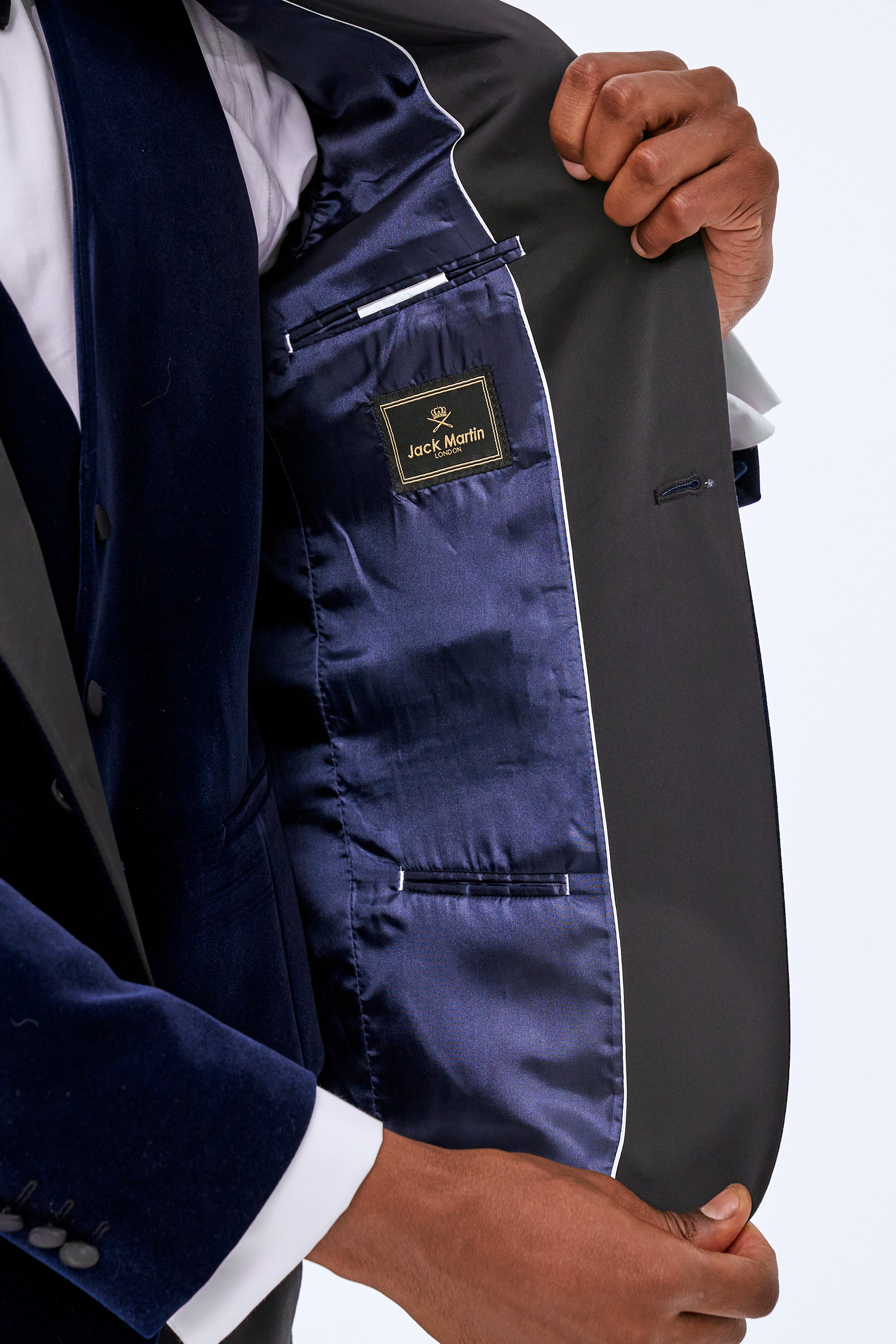 GABRIEL Blue Velvet 3 Piece Suit Tuxedo Jack Martin Jack