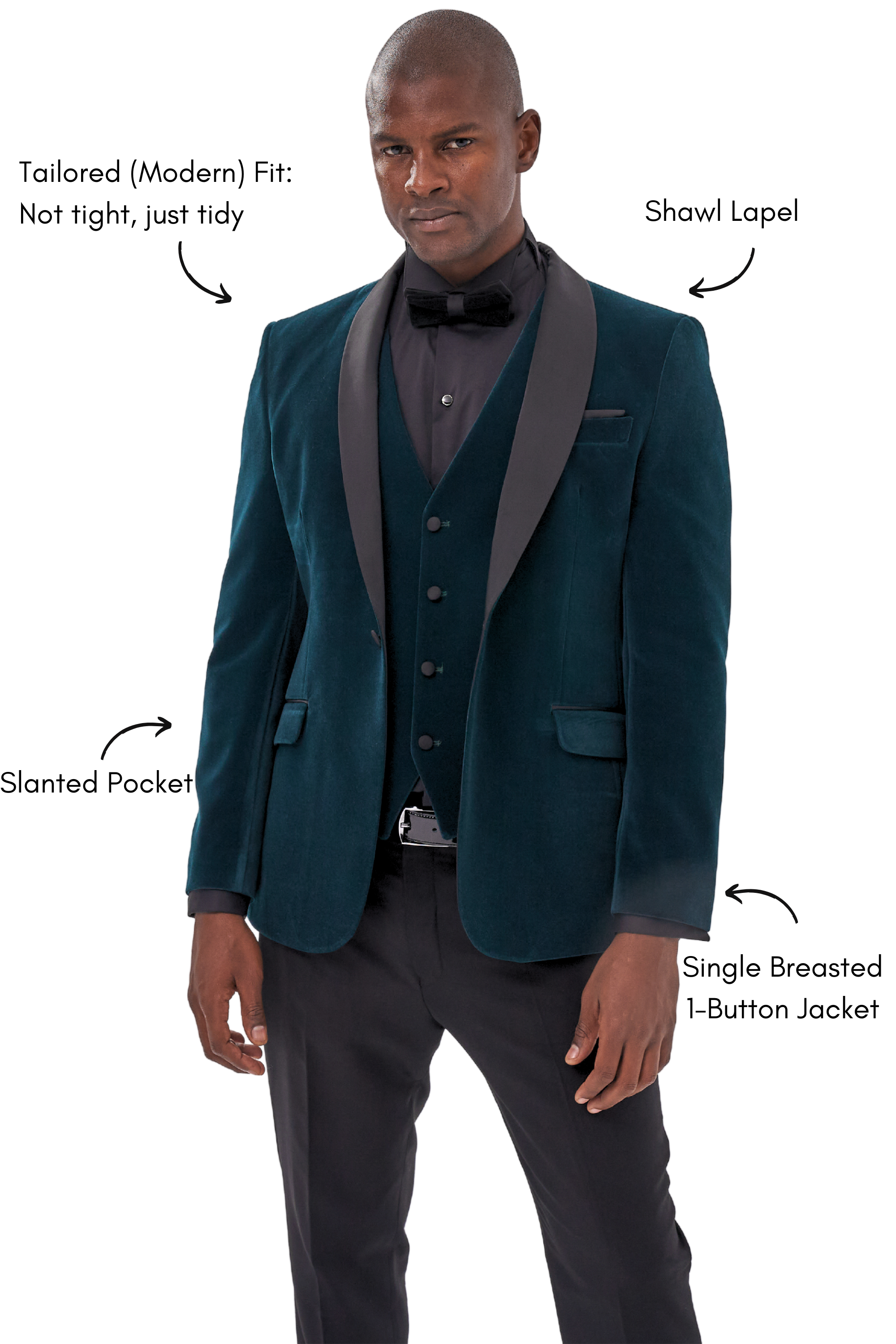 GABRIEL - Green Velvet Dinner Tuxedo Jacket | Jack Martin GABRIEL - Green Velvet Dinner Tuxedo Jacket | Jack Martin