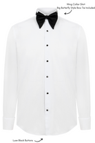 ALEXANDER - White Wing Collar Dress Shirt - Jack Martin