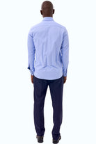 ELIAS - Blue Casual Shirt with Contrast Detail - Jack Martin