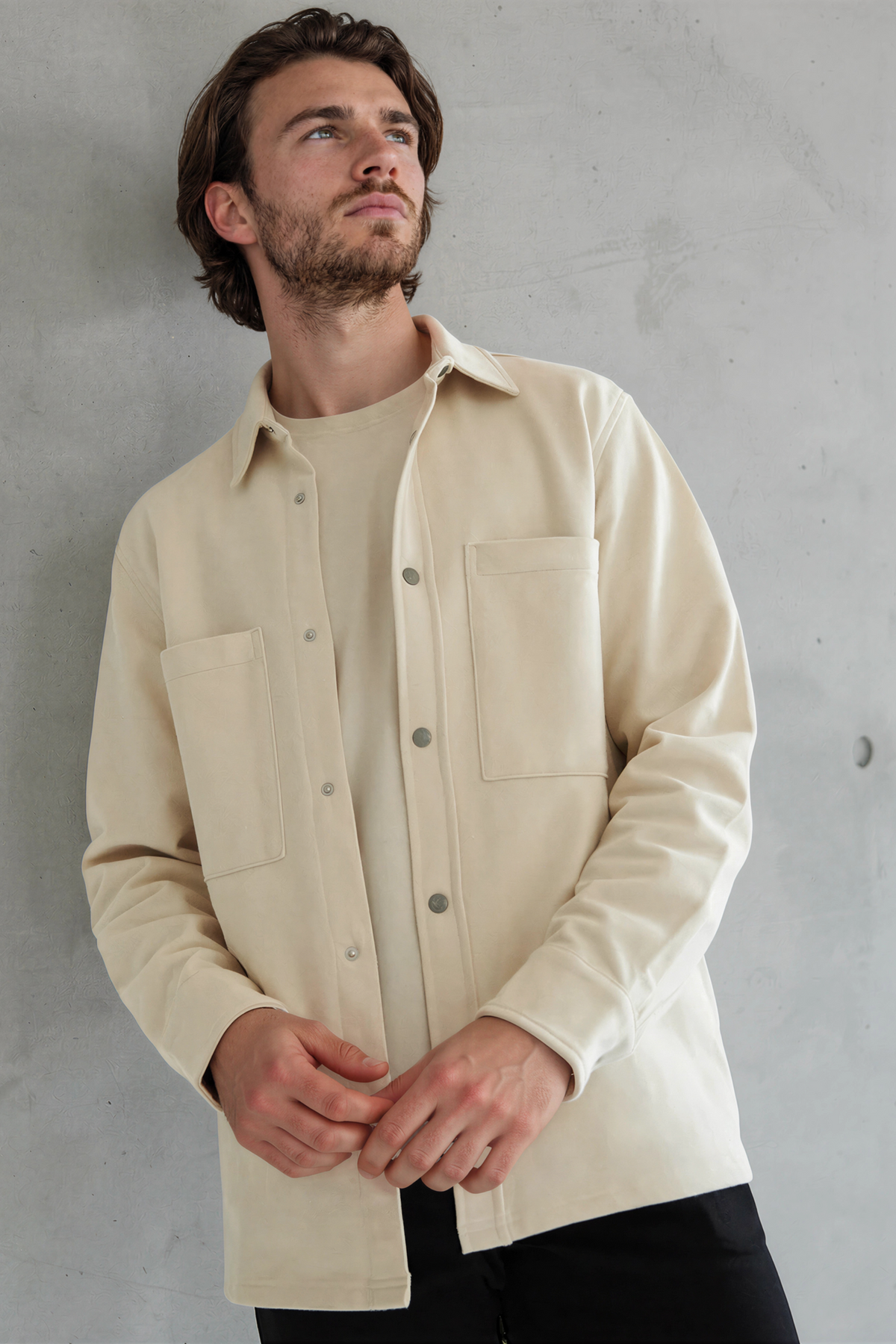 Ecru Piqué Overshirt - Jack Martin