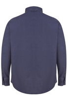 Washed Navy Twill Popover Shirt - Jack Martin