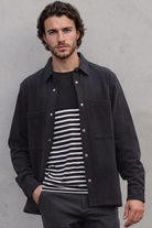 Navy Piqué Overshirt - Jack Martin