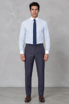THOMAS - Blue Striped Penny Collar Shirt - Jack Martin