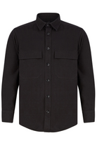Black Twill Overshirt - Jack Martin