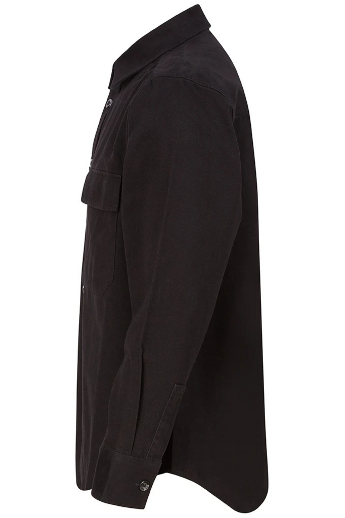 Black Twill Overshirt - Jack Martin