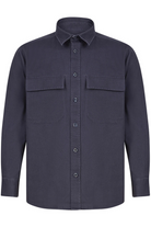 Navy Twill Overshirt - Jack Martin