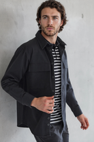 Navy Twill Overshirt - Jack Martin