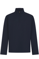 Navy Piqué Quarter-Zip - Jack Martin