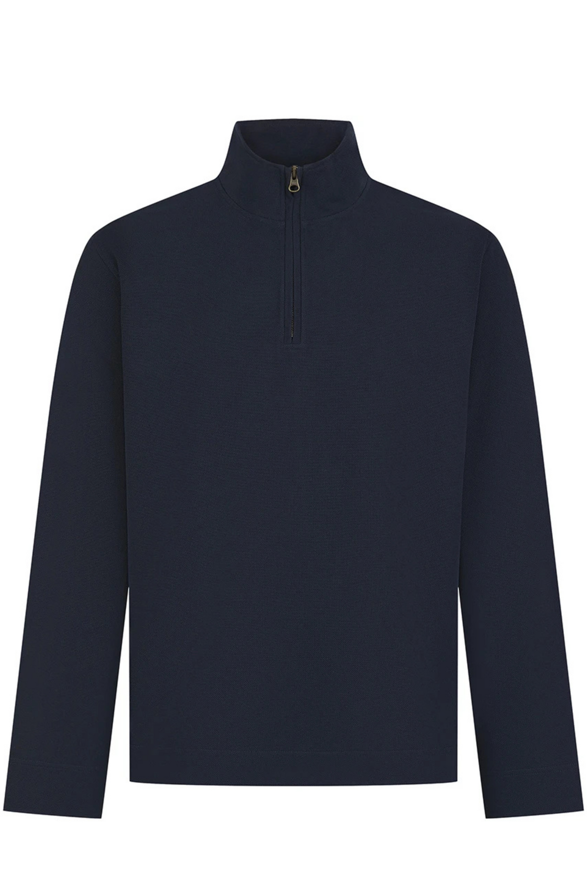 Navy Piqué Quarter-Zip - Jack Martin