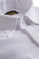 NOAH - White Waffle Button Down Casual Shirt - Jack Martin
