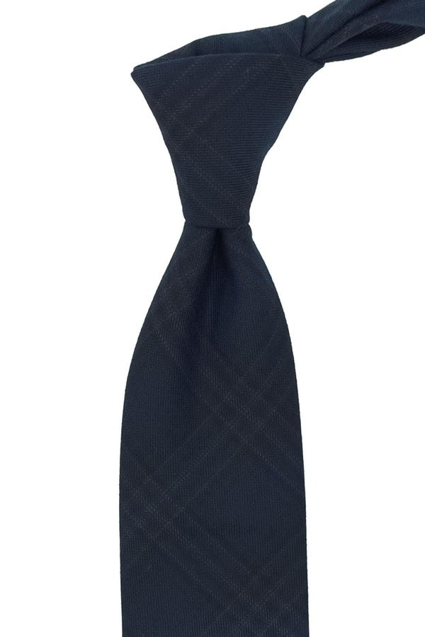 Tie & Hanky Set: Green and Navy Wool Tie & Hanky - Jack Martin