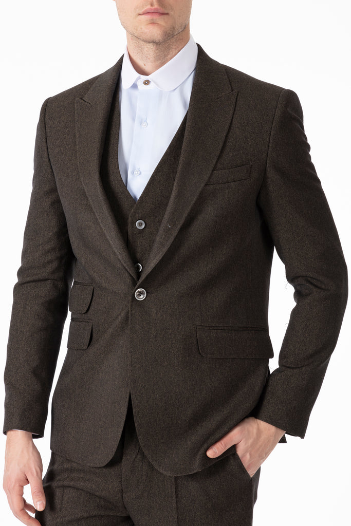 TOMMY - Peaky Blinders Style - Green Tweed Blazer - Jack Martin Menswear