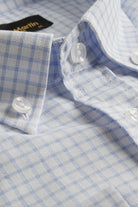 DAVID - Blue Check Oxford Button Down Casual Shirt - Jack Martin