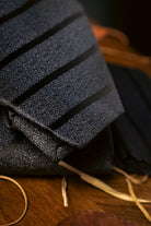 Tie & Hanky Set: Navy Two Tone Stripe Tie & Hanky - Jack Martin