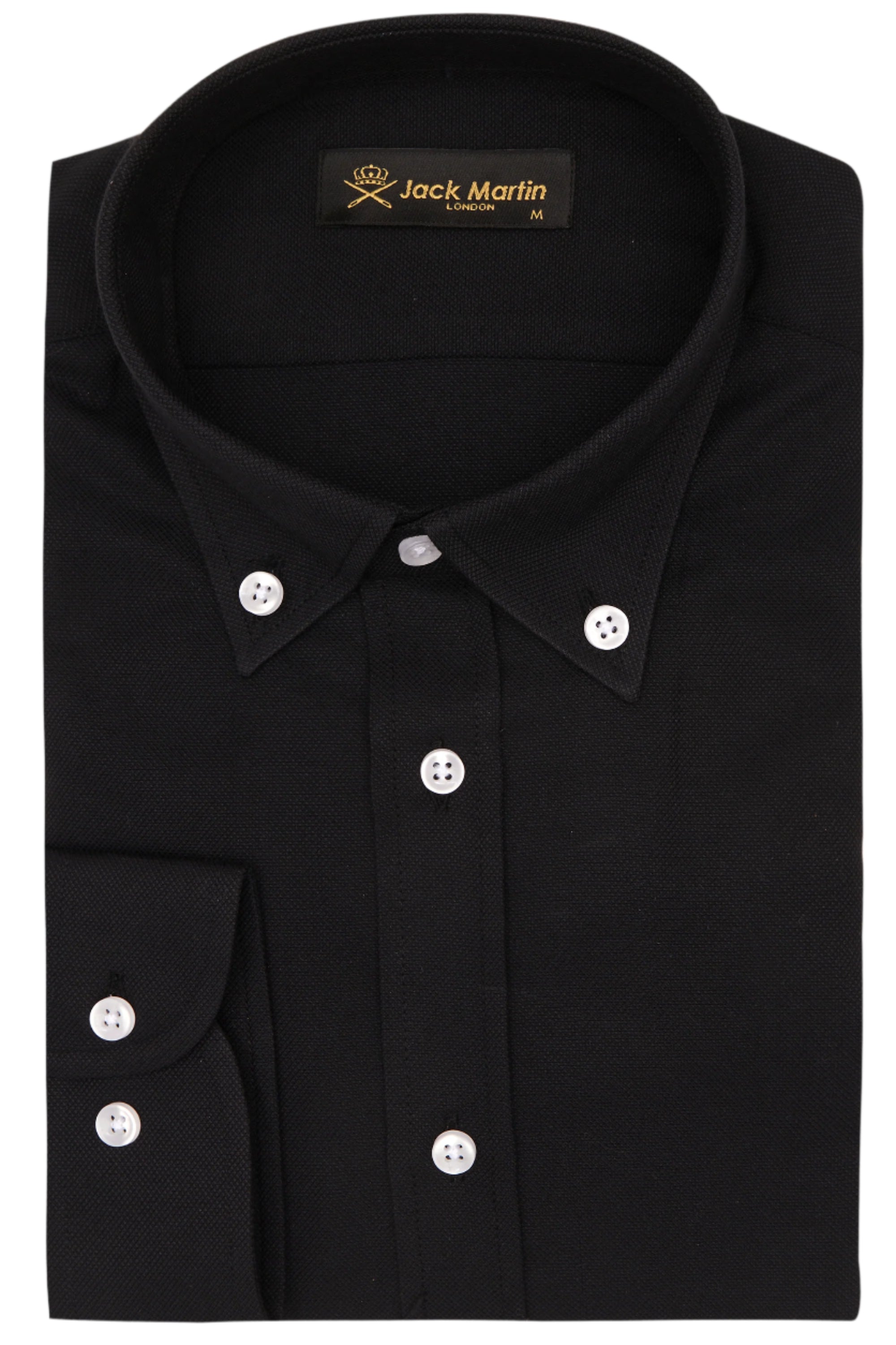 HUGO - Black Oxford Button Down Casual Shirt - Jack Martin