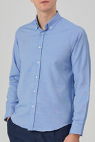HUGO - Blue Oxford Button Down Casual Shirt - Jack Martin