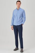 HUGO - Blue Oxford Button Down Casual Shirt - Jack Martin