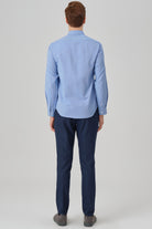 HUGO - Blue Oxford Button Down Casual Shirt - Jack Martin