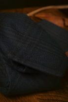 Tie & Hanky Set: Green and Navy Wool Tie & Hanky - Jack Martin