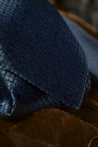 Tie & Hanky Set: Blue Textured Tie & Hanky - Jack Martin