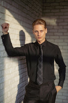 GEORGE - Black Formal Slim Fit Shirt with Cufflinks - Jack Martin