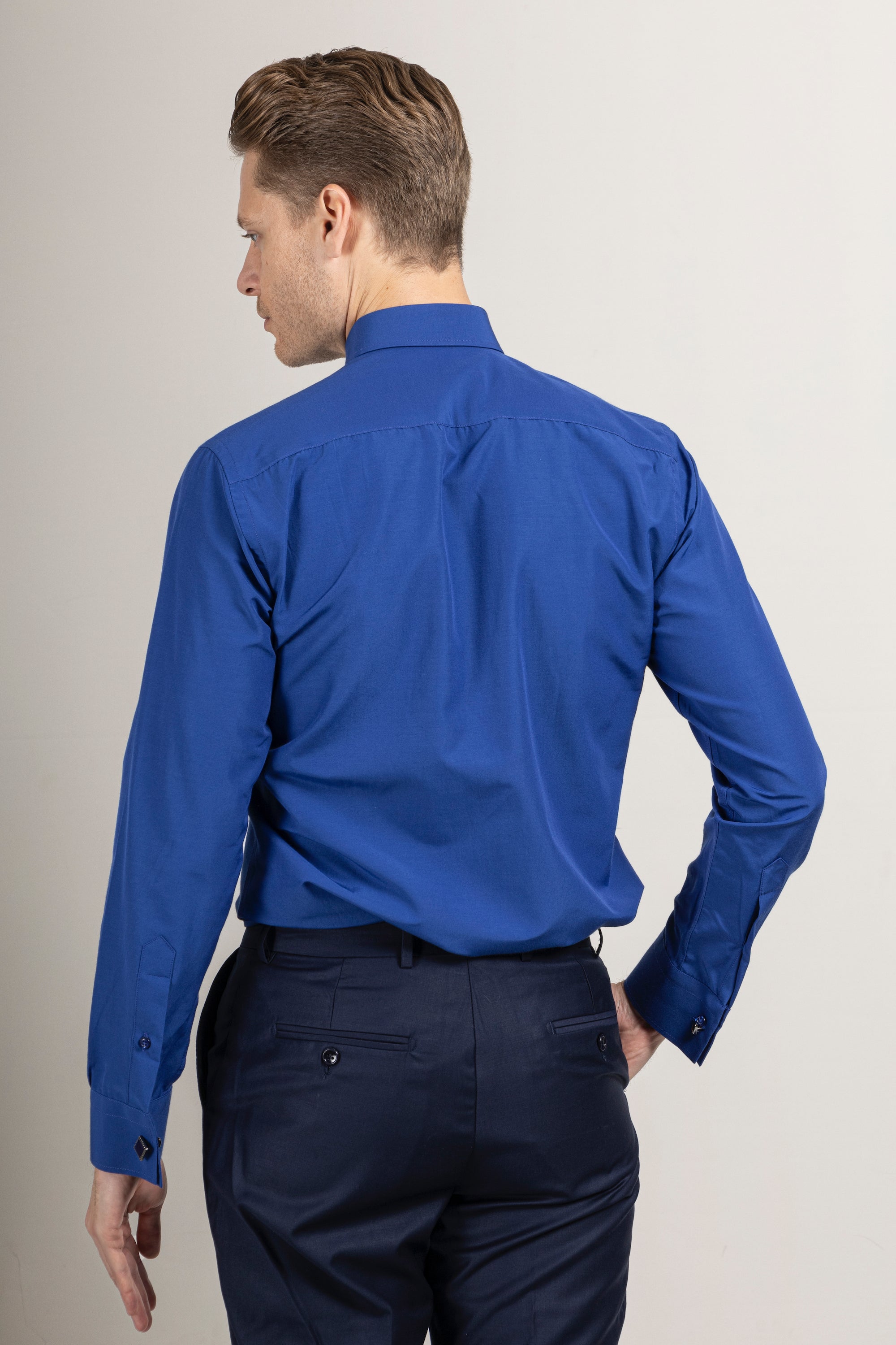 GEORGE - Royal Blue Formal Slim Fit Shirt | Jack Martin GEORGE - Royal Blue Formal Slim Fit Shirt | Jack Martin