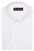 LIAM - White Dobby Stripe Button Down Casual Shirt - Jack Martin