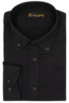 LIAM - Black Dobby Stripe Button Down Casual Shirt - Jack Martin