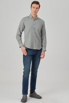 NOAH - Mint Waffle Button Down Casual Shirt - Jack Martin