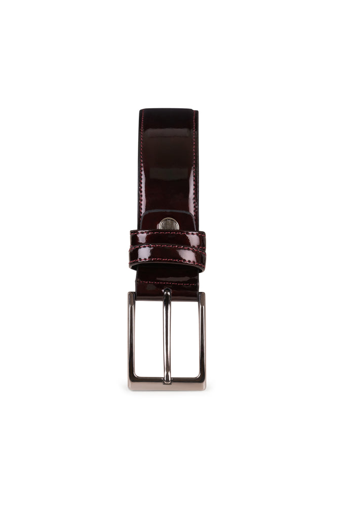 TORRES - Wine Patent Dress Shoes, Belt & Socks Set - Jack Martin